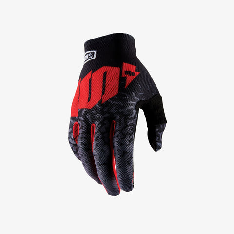 100% Celium 2 glove red black