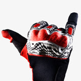 100% Men's Derestricted Glove Black/White/Red